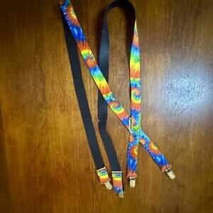 Buckle-Down Rainbow Tie-Dye Youth/Children’s Clip-On Suspenders